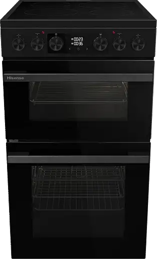 Hisense Hi6 Max HDCEC5C10B 50cm Double Oven Electric Cooker with Ceramic Hob – Black | Brand New & Boxed - Image 2