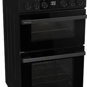 Hisense Hi6 Max HDCEC5C10B 50cm Double Oven Electric Cooker with Ceramic Hob – Black | Brand New & Boxed